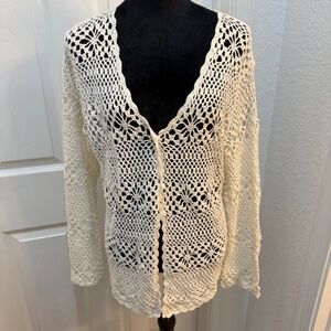 KIKIT Crochet Sweater – Size XL